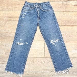 LF Carmar Distressed Button-Fly Jeans